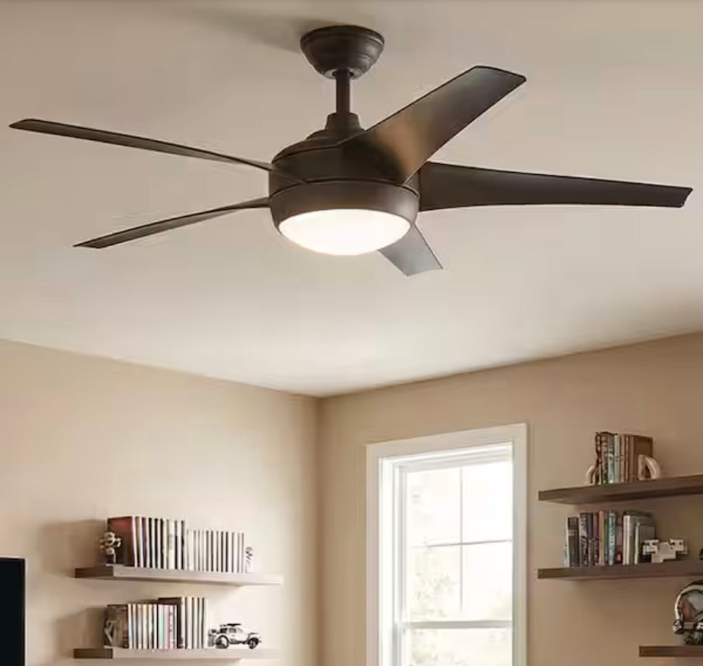 Windward IV 52 in. Indoor Ceiling Fan with Dimmable Light Kit