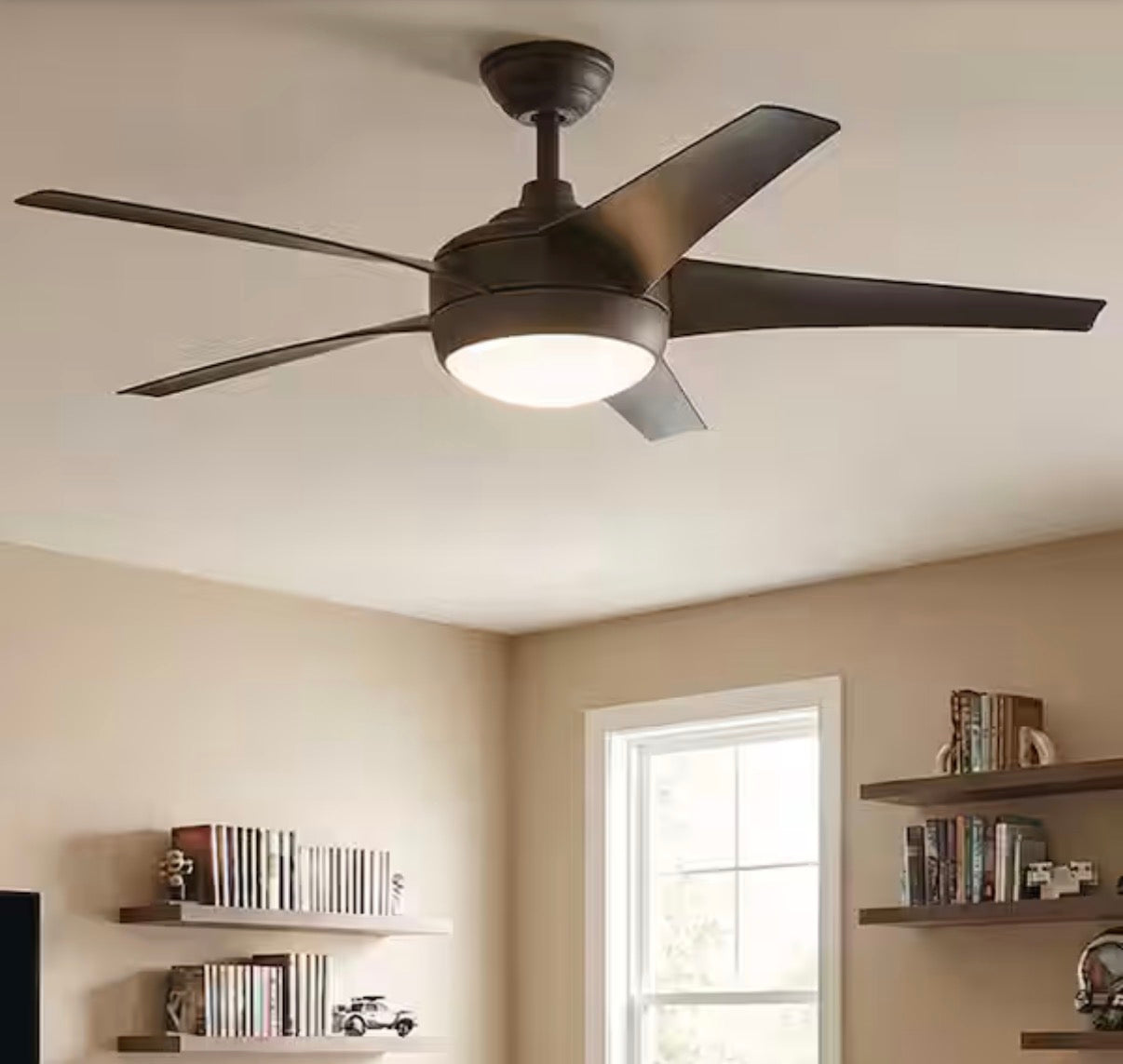 Windward IV 52 in. Indoor Ceiling Fan with Dimmable Light Kit