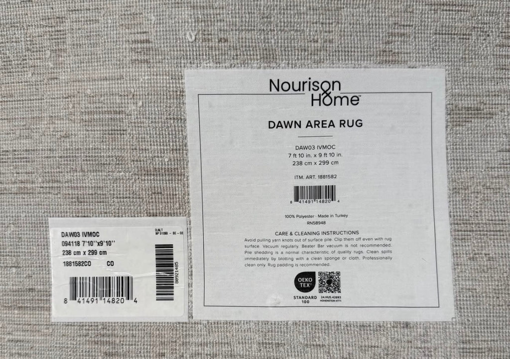 Indoor only Persian Area Rug - 7' 10" x 9' 10"