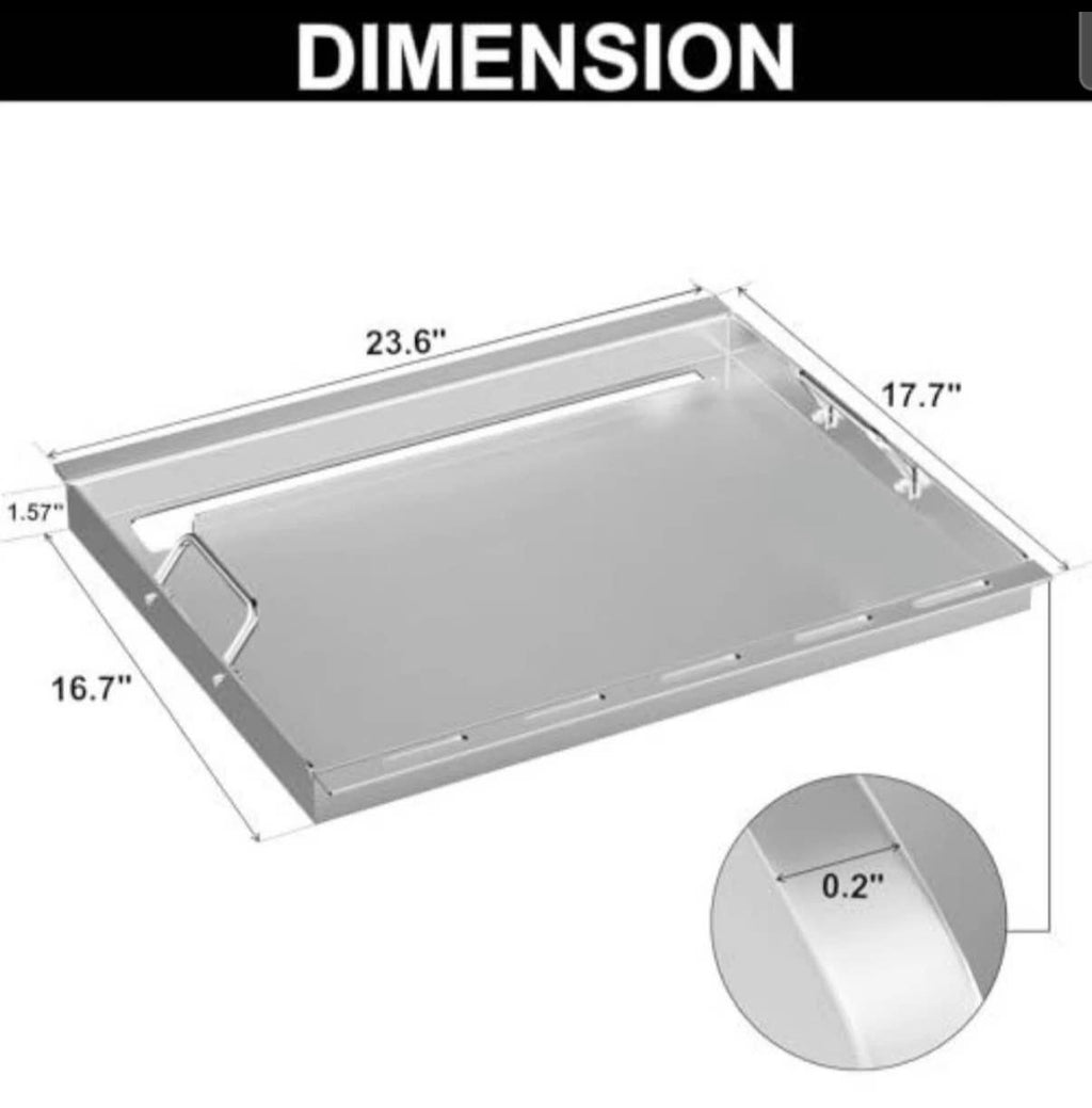 6787 Full Size Griddle Spirit 300 Series GS4 Gas Grills