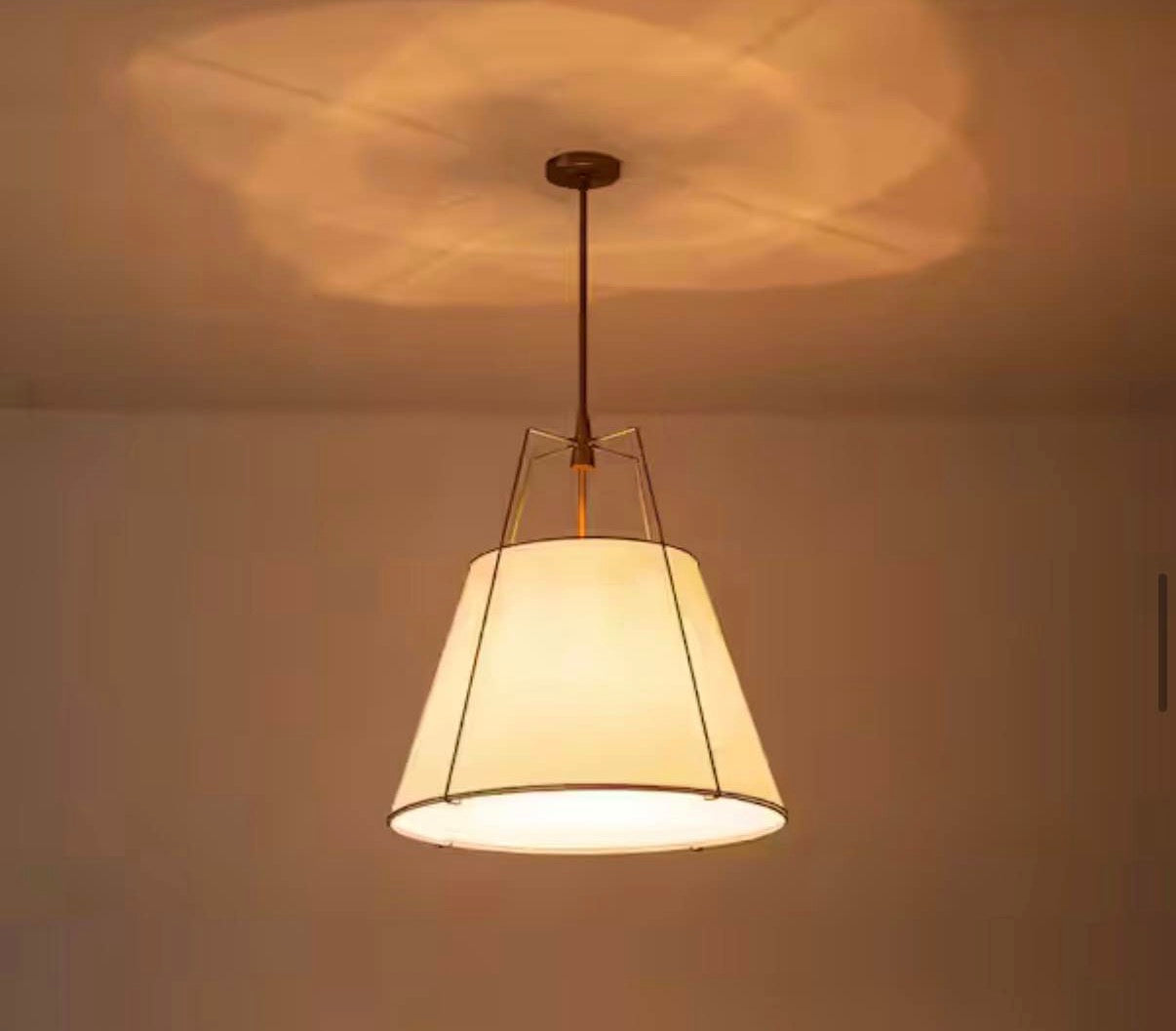 Haven Modern Farmhouse 4-Light Brass Frame Pendant Light
