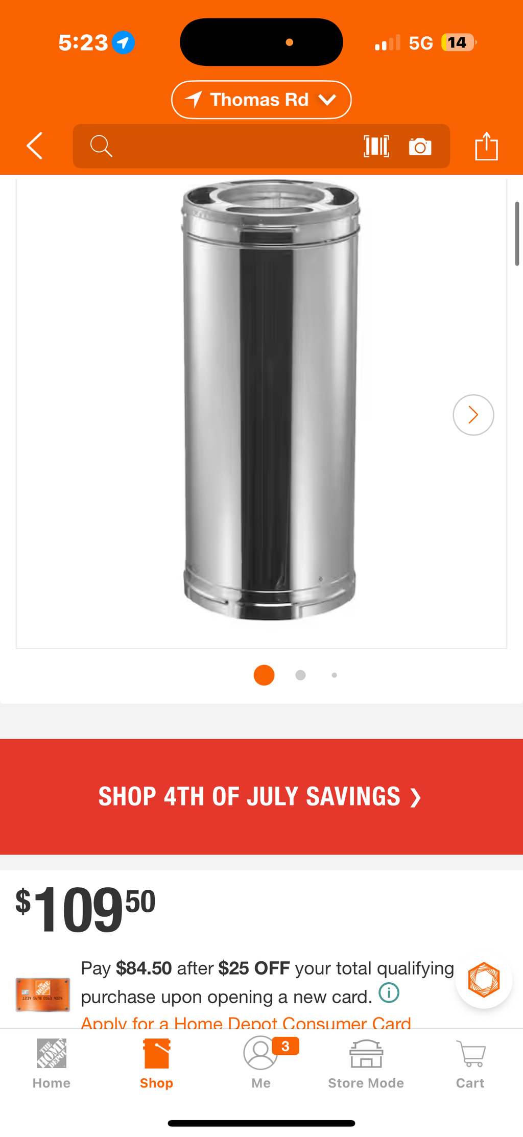 DuraPlus All-Fuel Chimney 6in. X 24in. Diameter Chimney Pipe