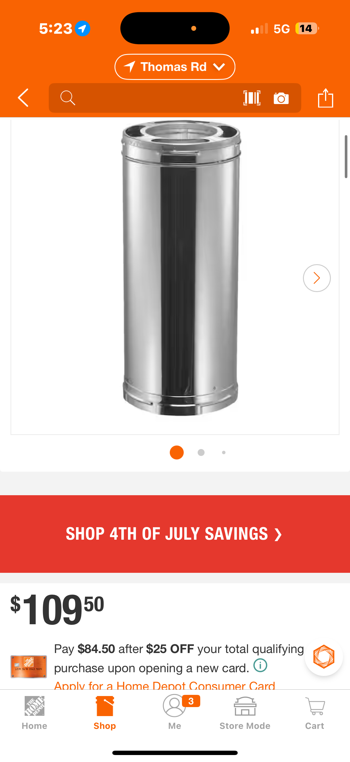 DuraPlus All-Fuel Chimney 6in. X 24in. Diameter Chimney Pipe