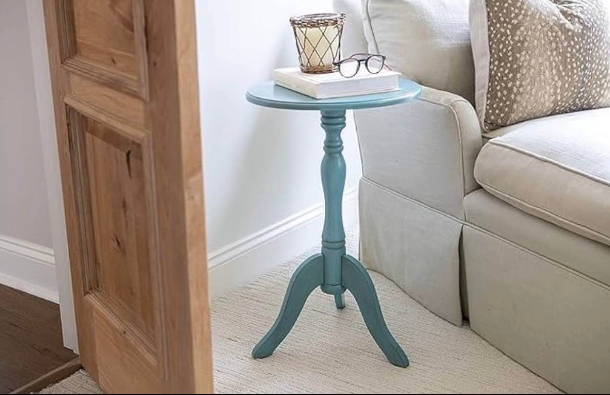 Round Pedestal Accent Side Table