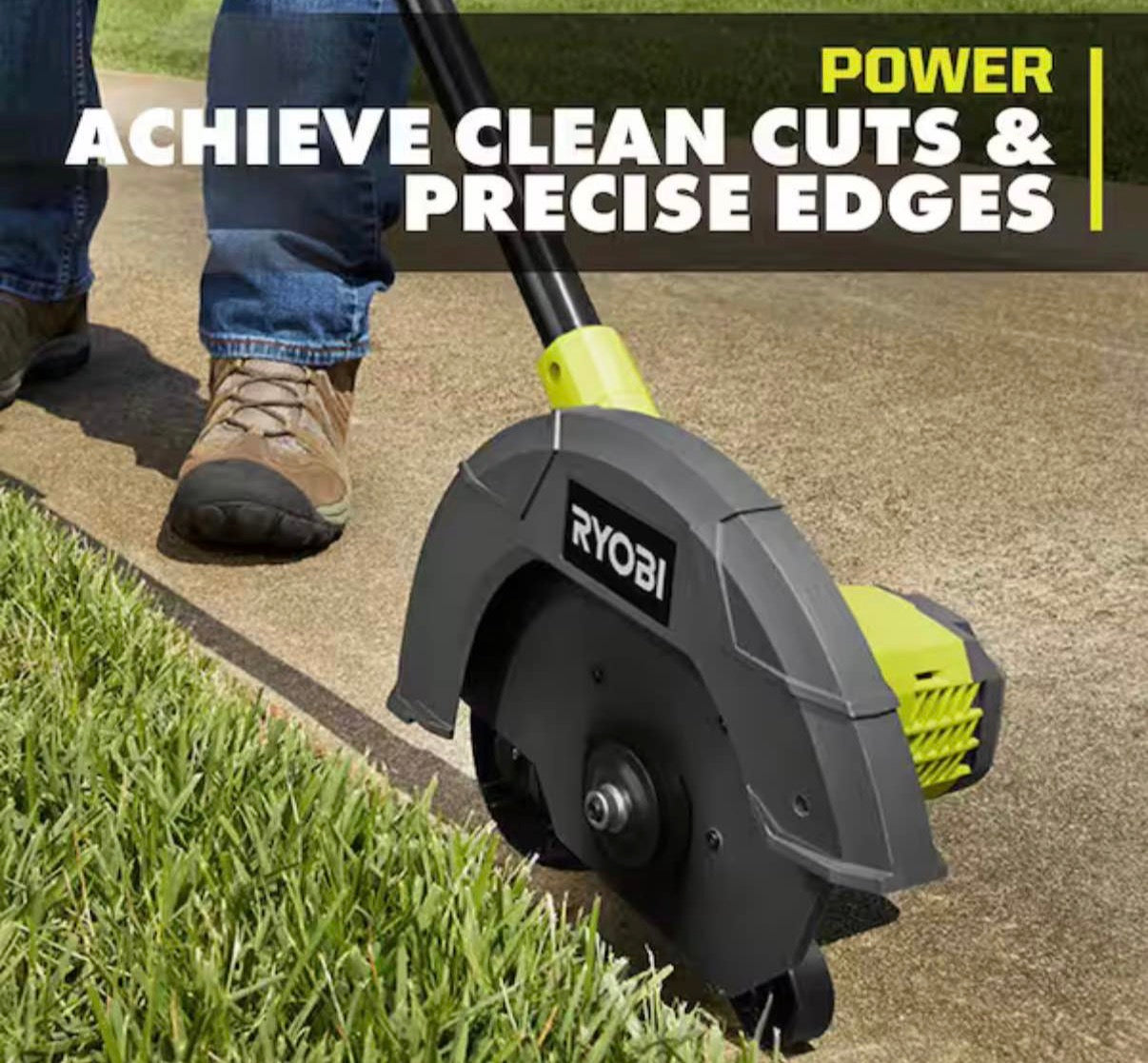 Cordless Battery Edger with 2.0 Ah Battery and Charger
