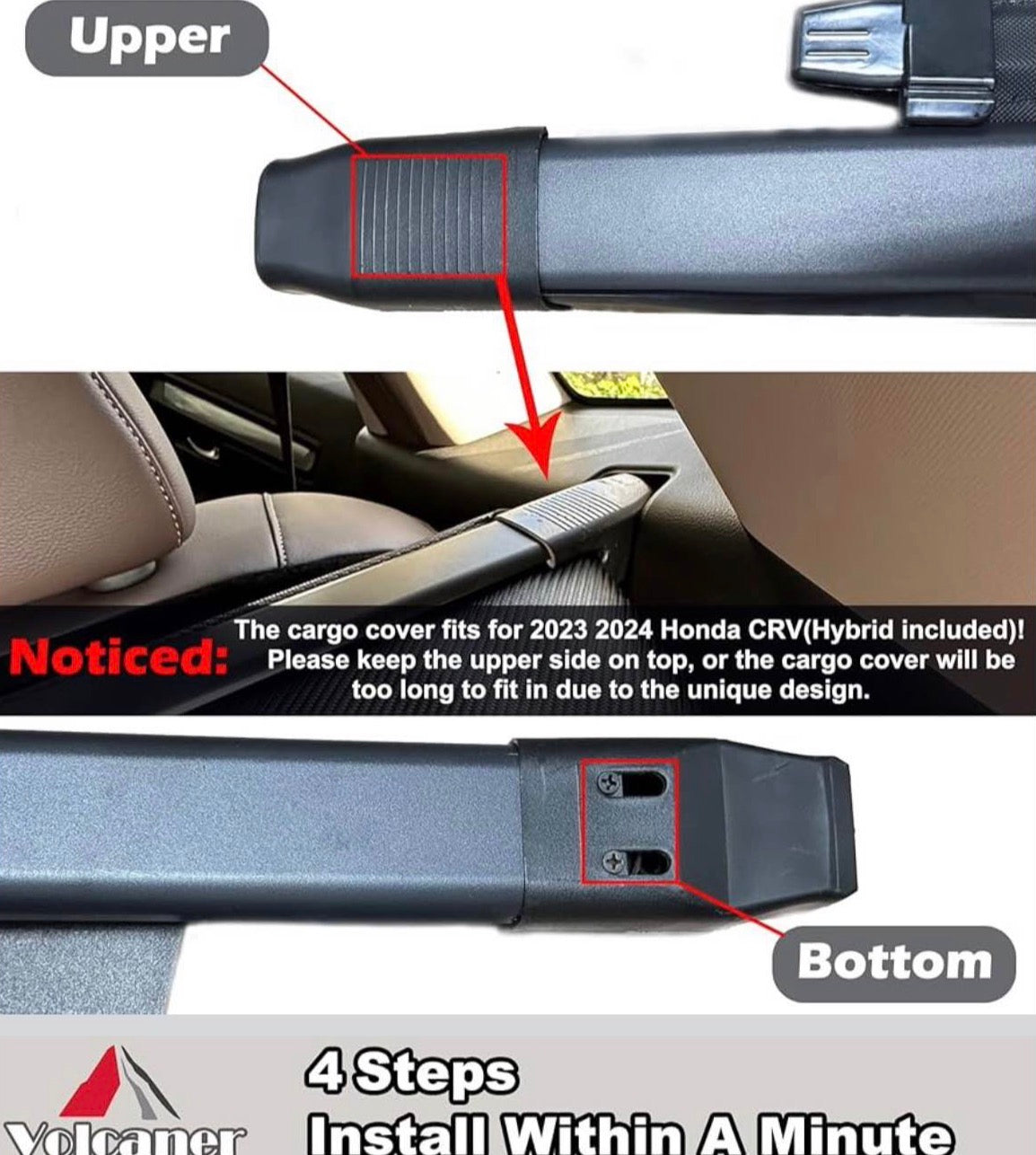 Cargo Cover for 2023-2025 2026 Honda CRV