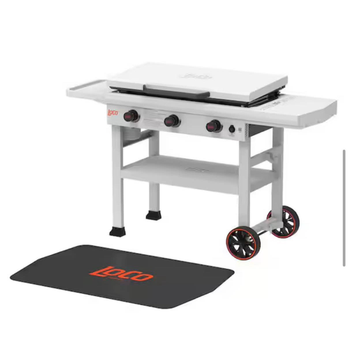 55 in. x 30 in. Deck and Patio Mat in Black