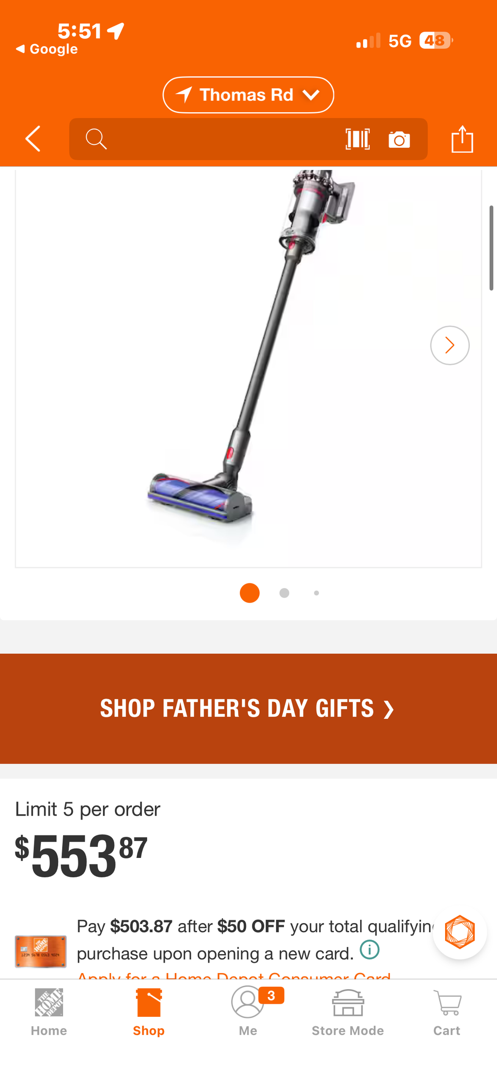 Dyson V10 Animal Cordless Stick Vacuum