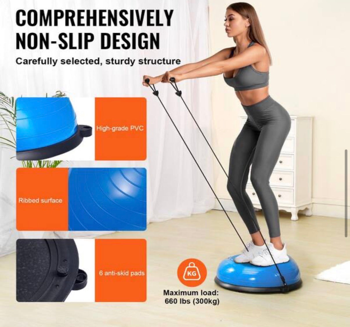 Half Exercise Ball Trainer