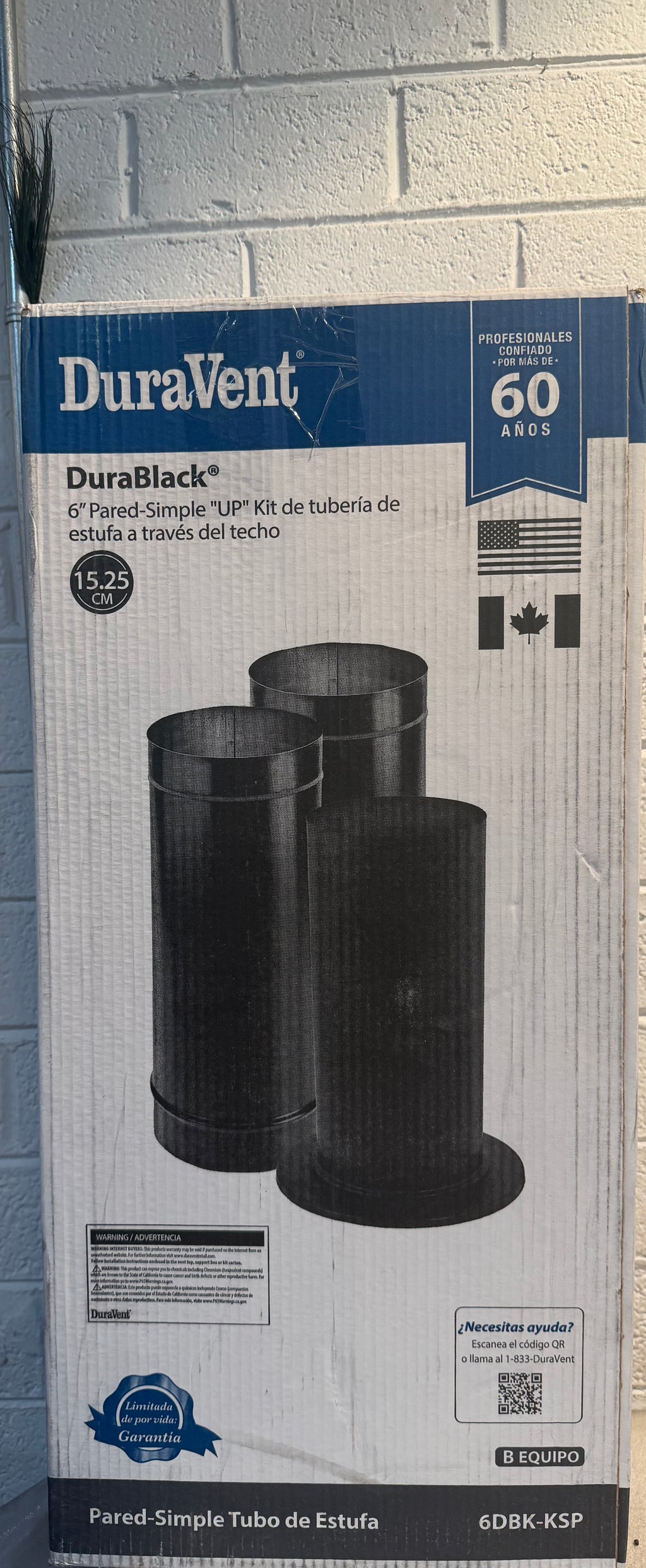 DuraBlack Stove Pipe 6in. Diameter Stovepipe Kit