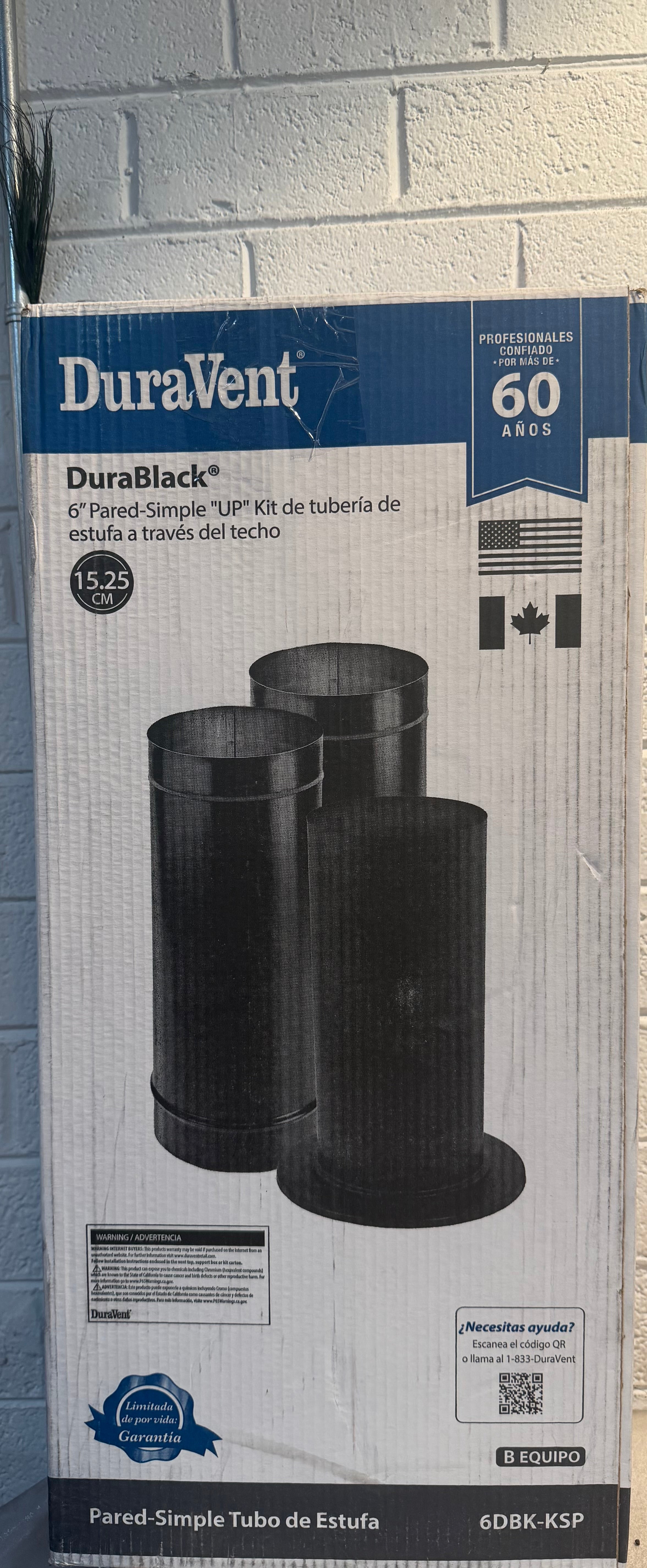 DuraBlack Stove Pipe 6in. Diameter Stovepipe Kit