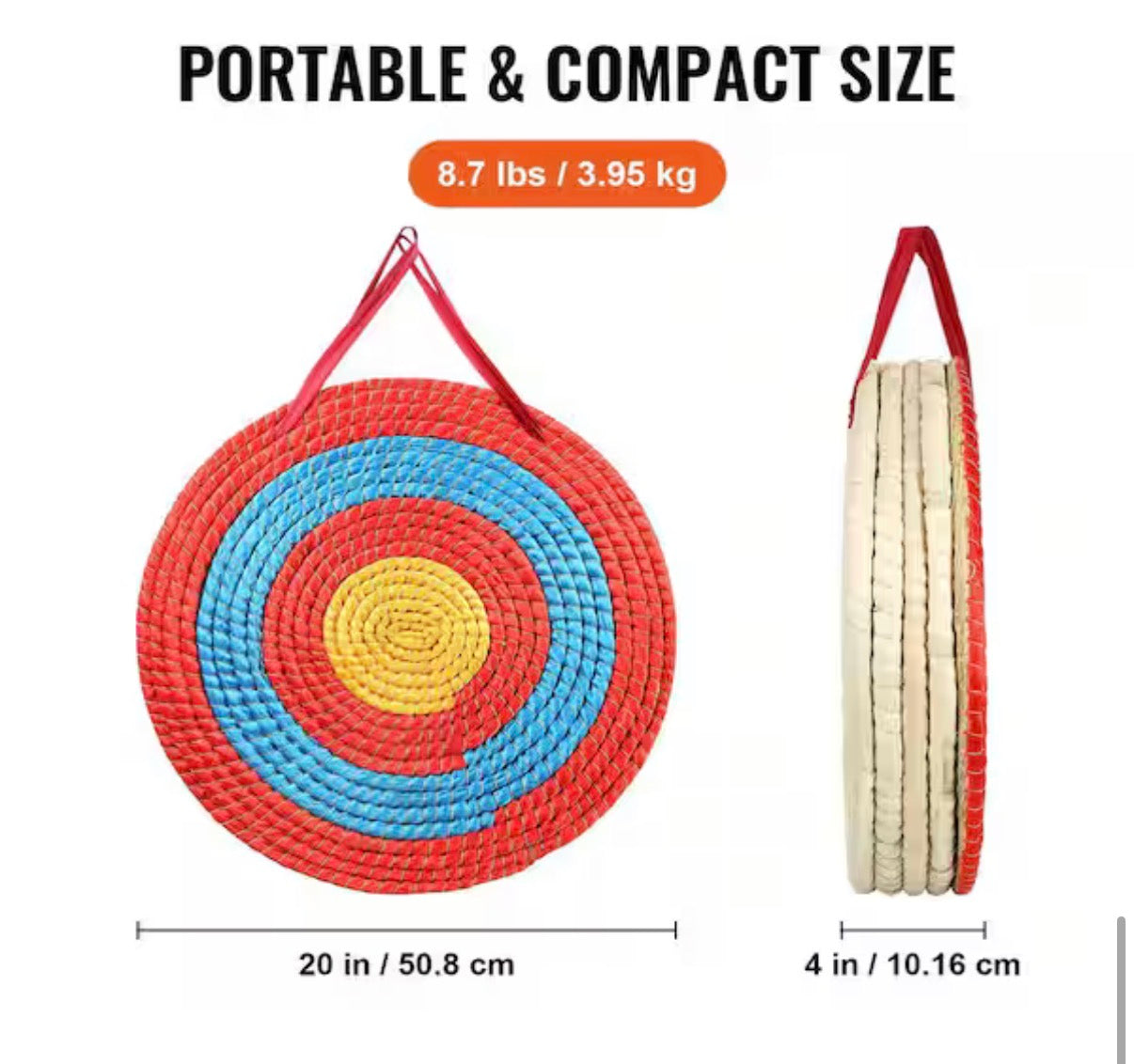 Archery Target, 5-Layers 20 in. Arrow Target