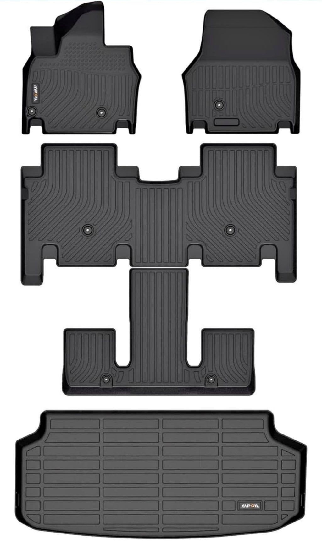 Floor Mats Kia EV9  Only Fit 6-Seats