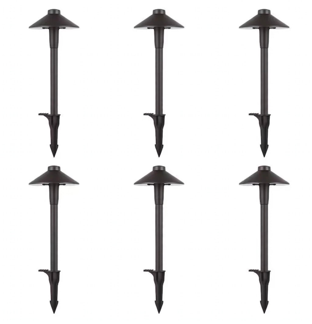 LED Outdoor Landscape Weather Resistant Path Light (6-Pack)