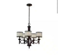 Lacey 25 in. 5-Light Mission Bronze Transitional Chandelier