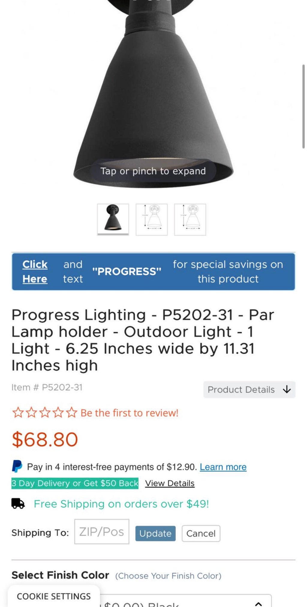 Wall Mount 1-Light 11.3 in. Outdoor Black Wall Lantern