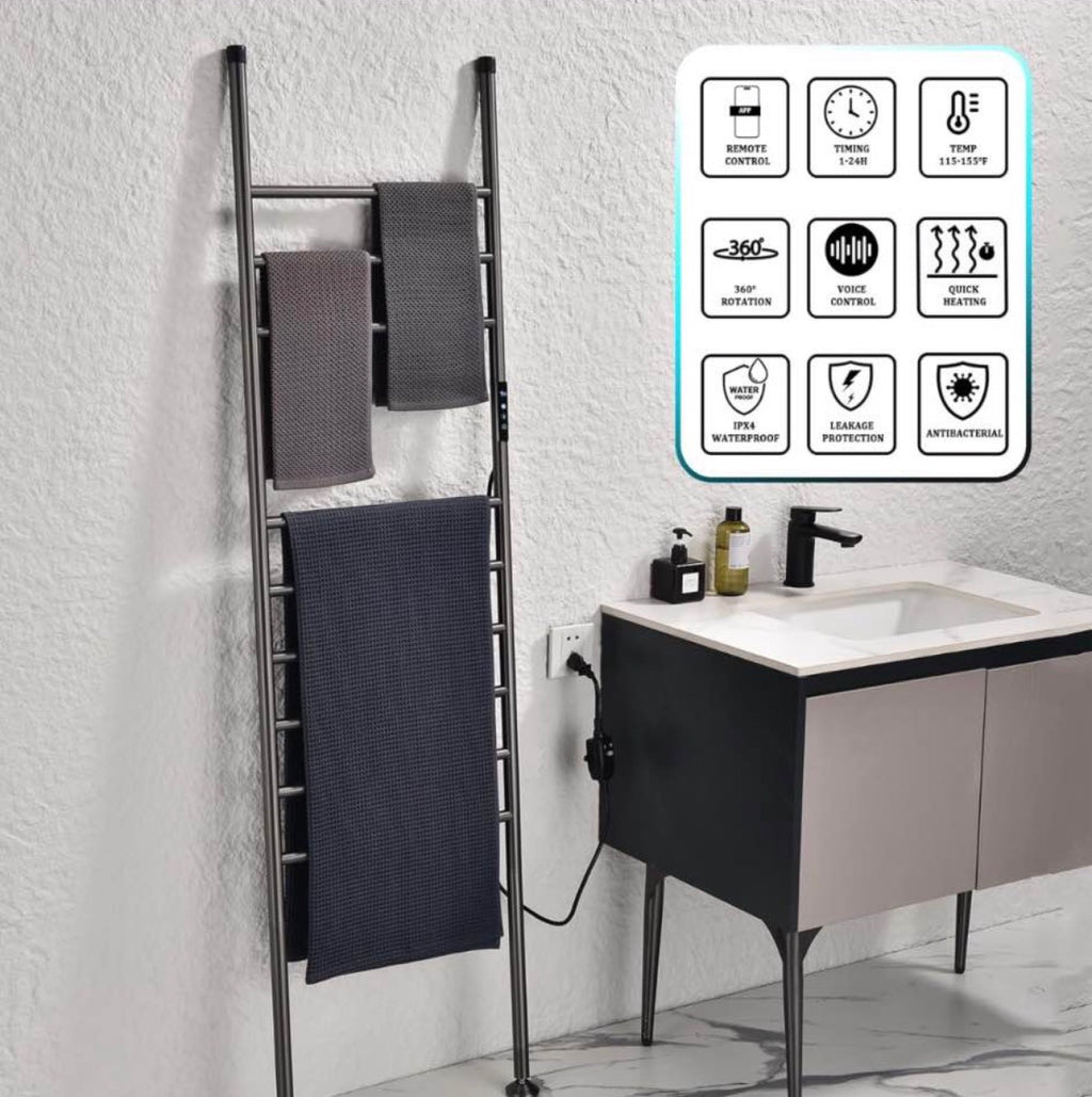 Smart WiFi Towel Warmer Voice Control Hot Towel Rack (used)