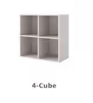 4-Shelf Modern Modular Bookcase