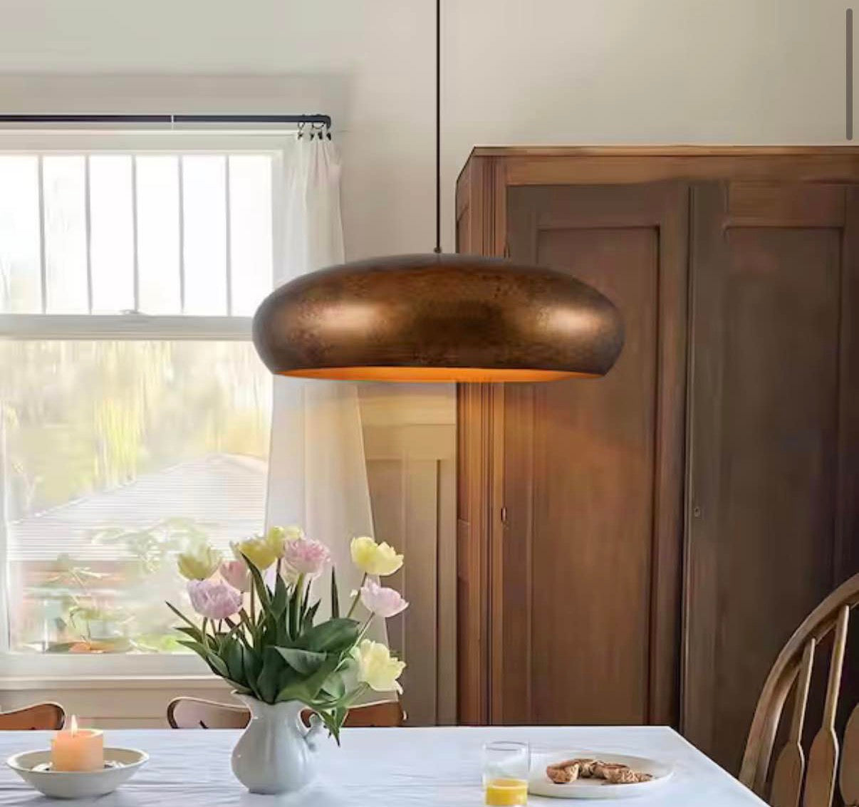 James 26 in. Vintage Copper  Pendant Light