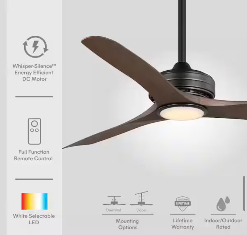 Bayshire 60 in. LED Indoor/Outdoor ceiling fan