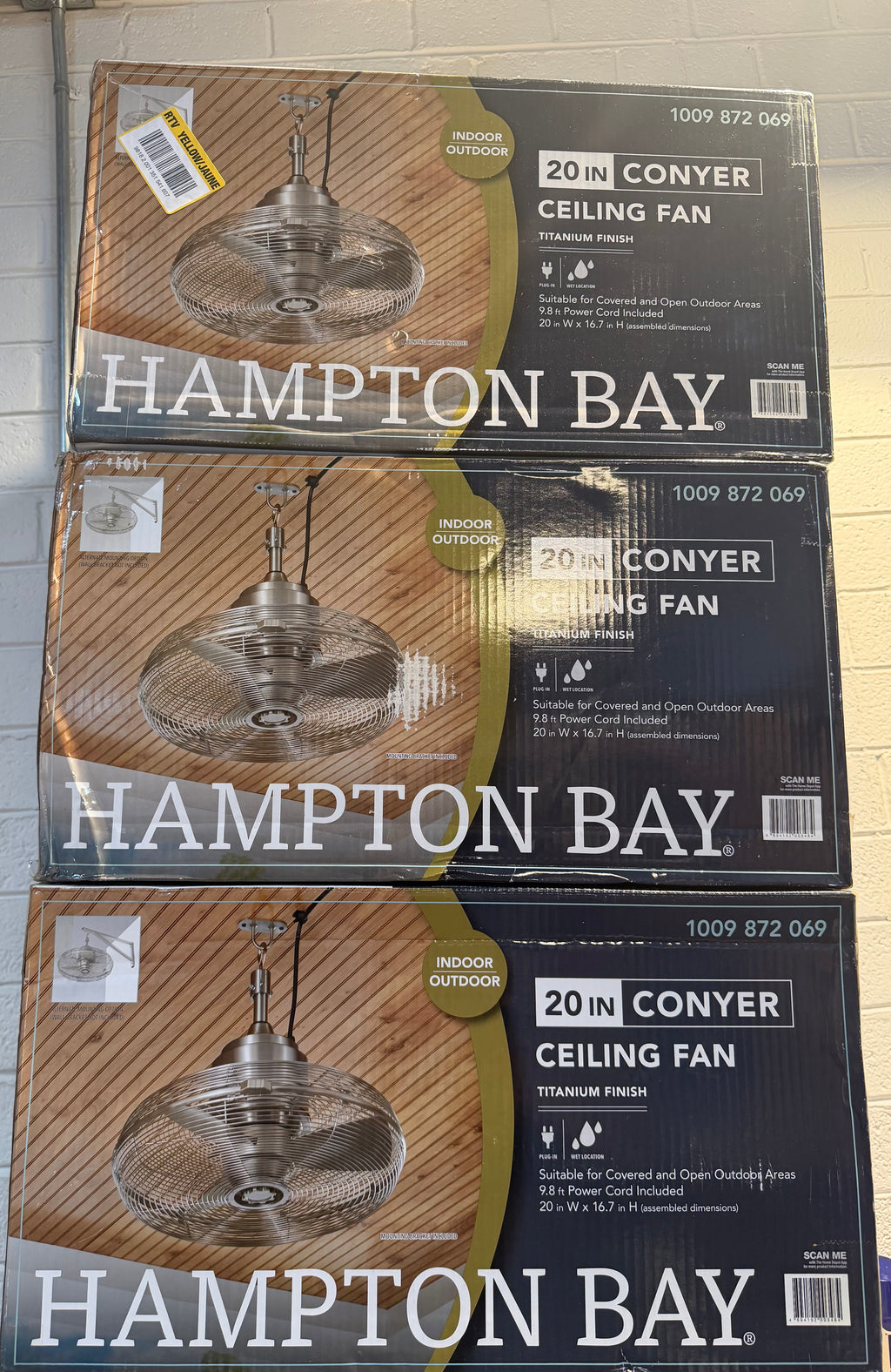 Conyer 20 in. Indoor/Wet Outdoor 3-Speed Fan