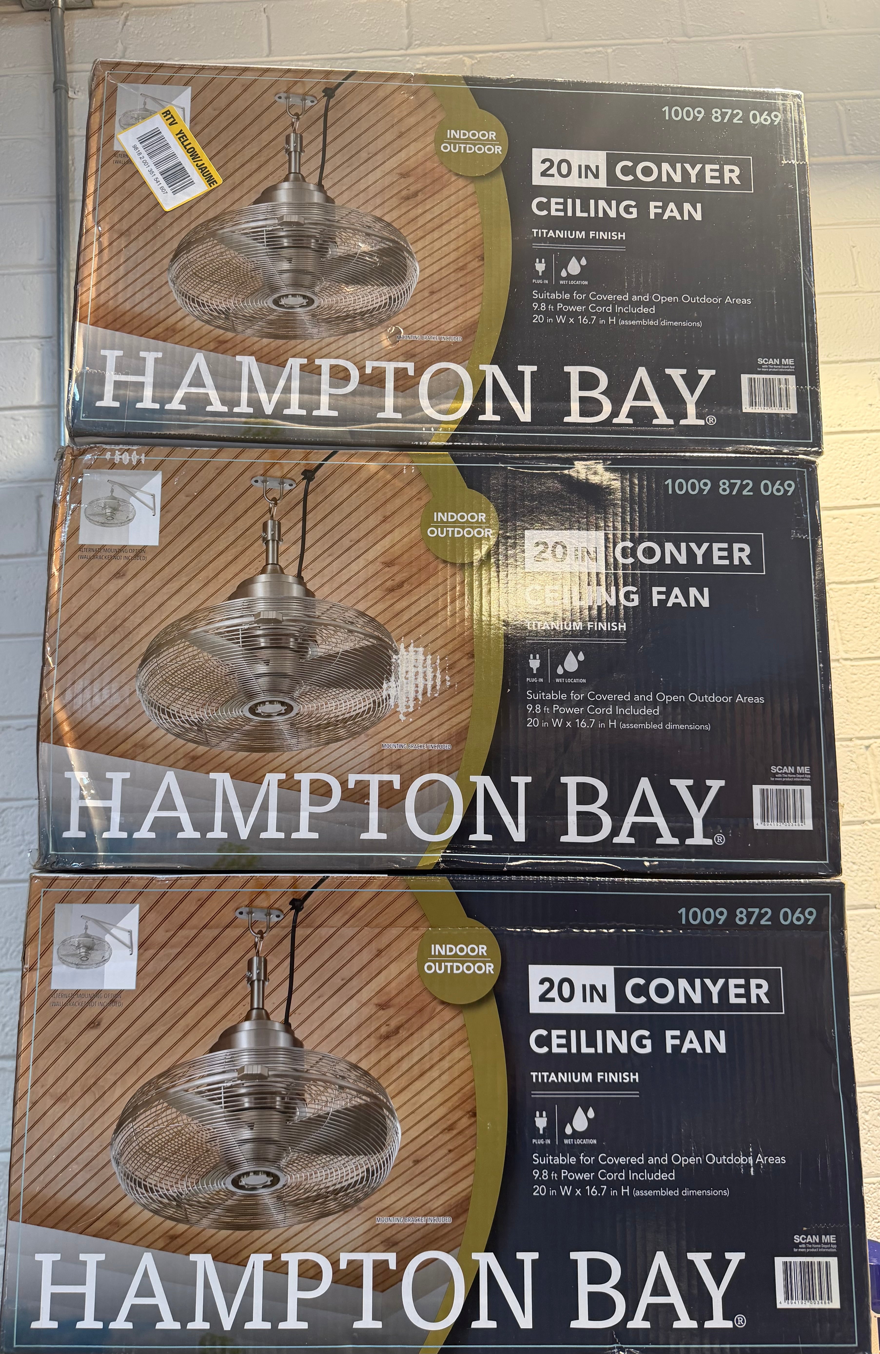 Conyer 20 in. Indoor/Wet Outdoor 3-Speed Fan