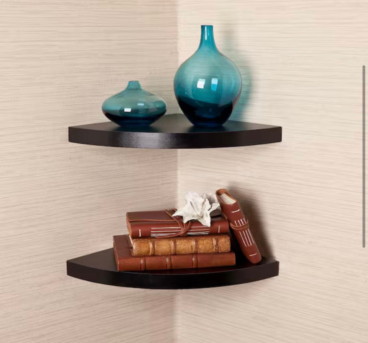 Corner Radial Shelves (Set of 2)