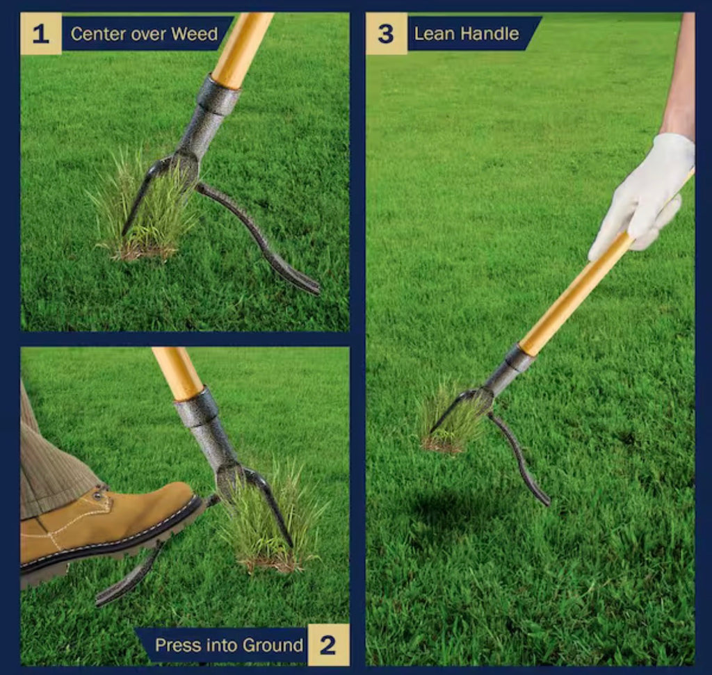 45.6 in Stand Up Weed Puller Tool Weeder.