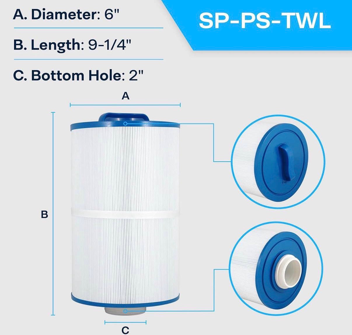 Pleatco PMA40L-F2M Master Spa Pool Replacement Cartridge (Pack of 4)