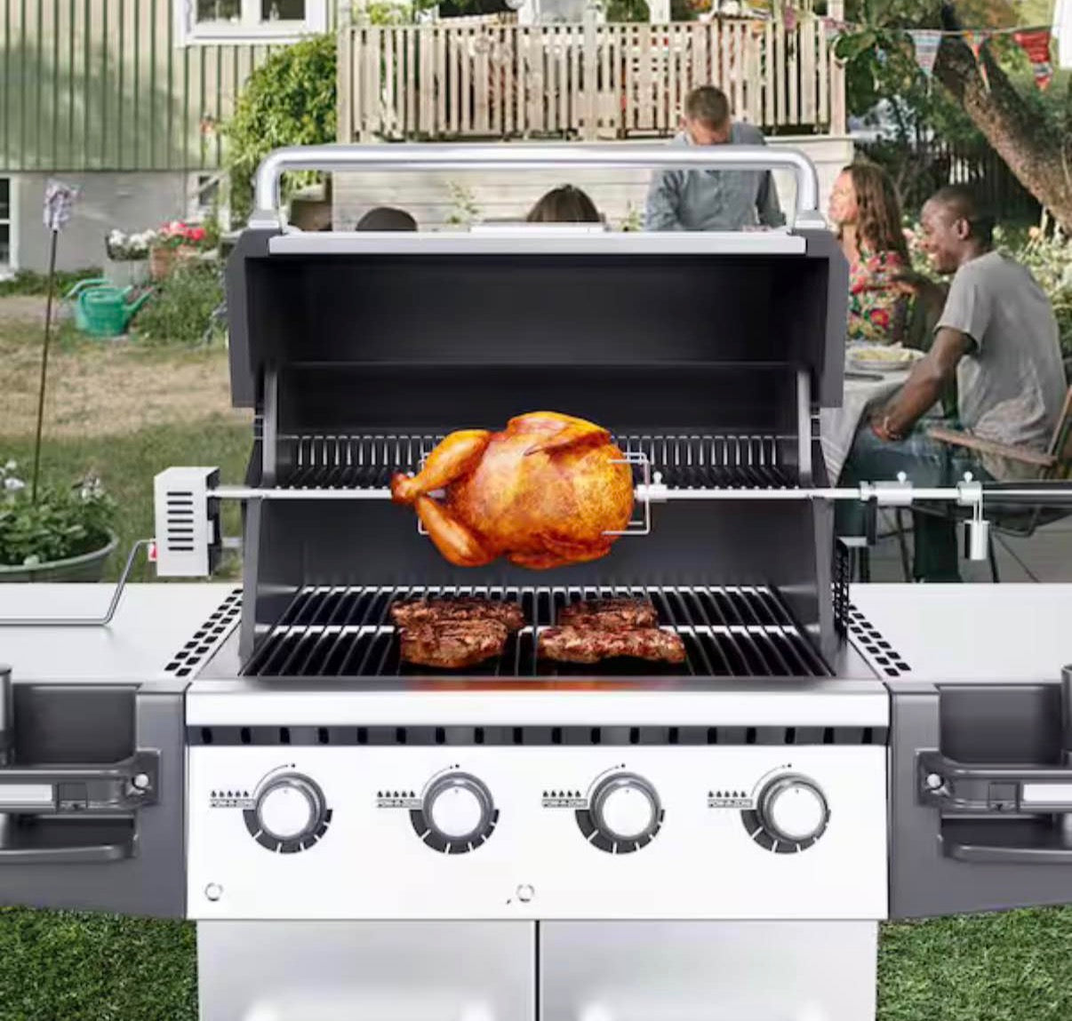 Universal Grill Rotisserie Kit