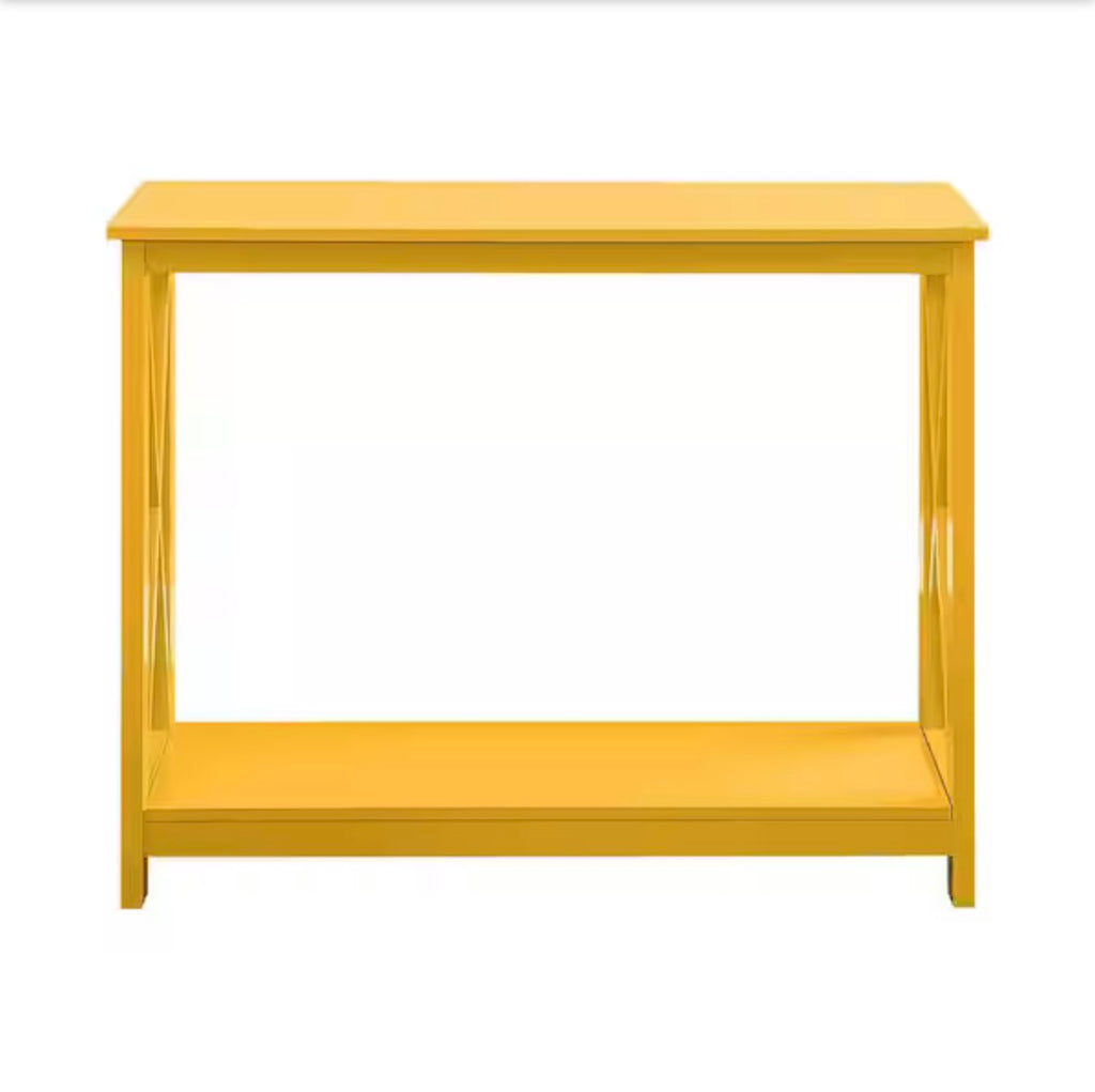 Oxford Yellow Rectangle Wood Console Table