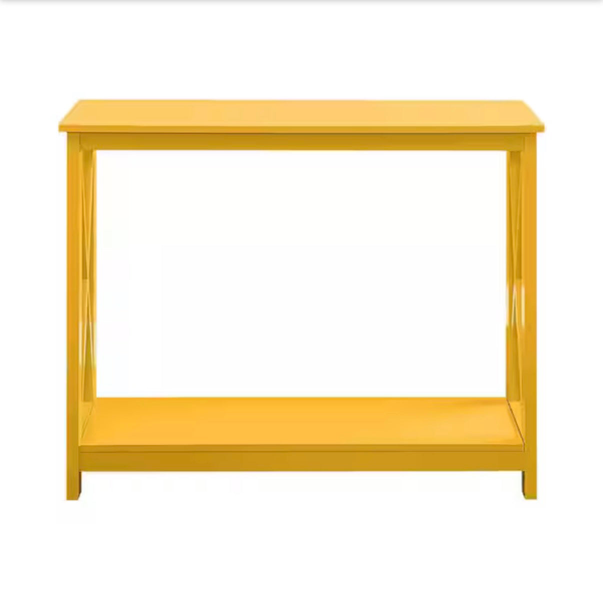 Oxford Yellow Rectangle Wood Console Table