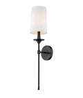 Z-Lite 1 Light Wall Sconce Matte Black