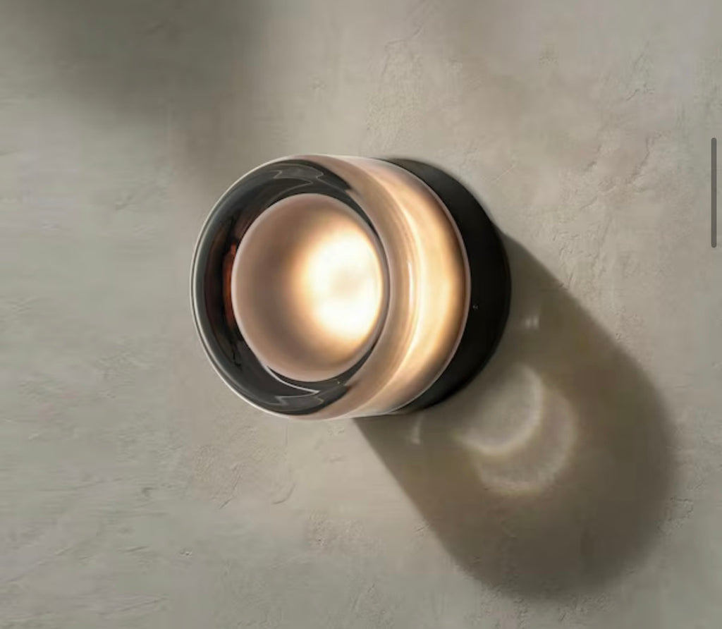 Eva 1-Light LED Smoky Gray Dimmable Mini Wall Sconce