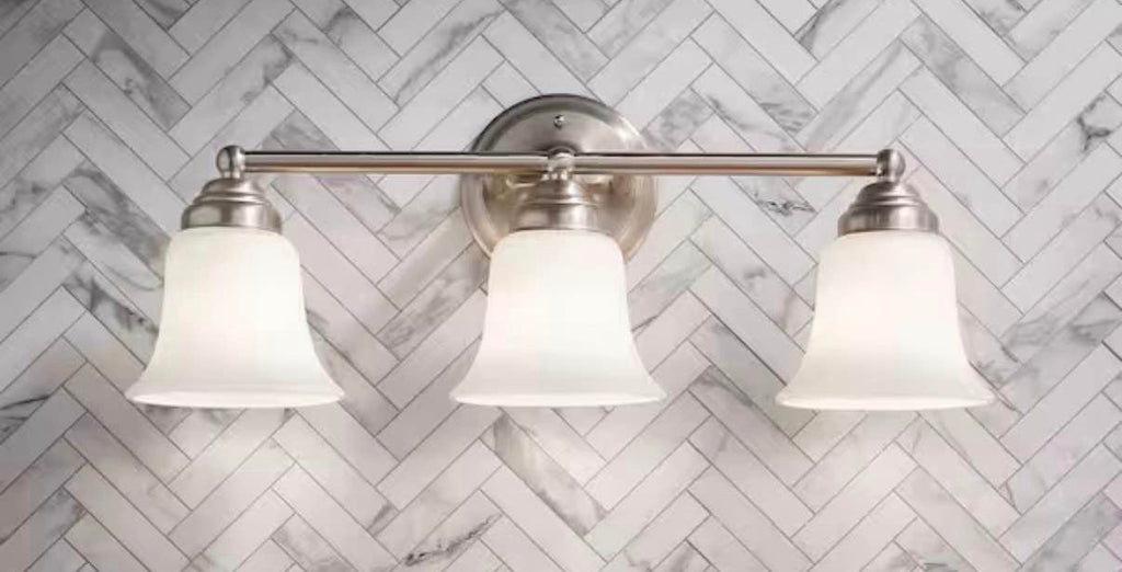 3-Light Brushed Nickel Vanity Light