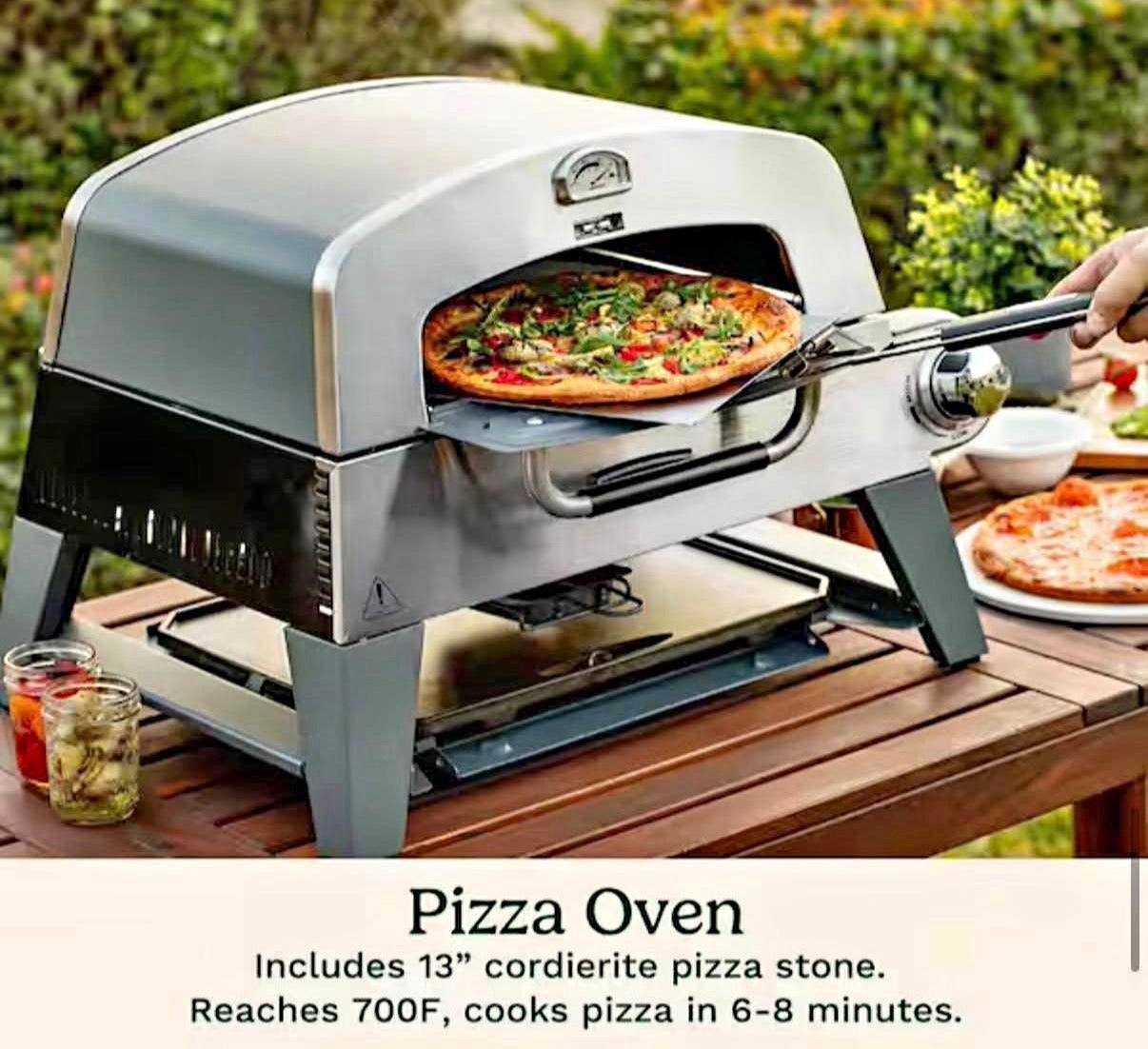3-In-1 Propane Tank Griddle and Grill Outdoor Pizza Oven