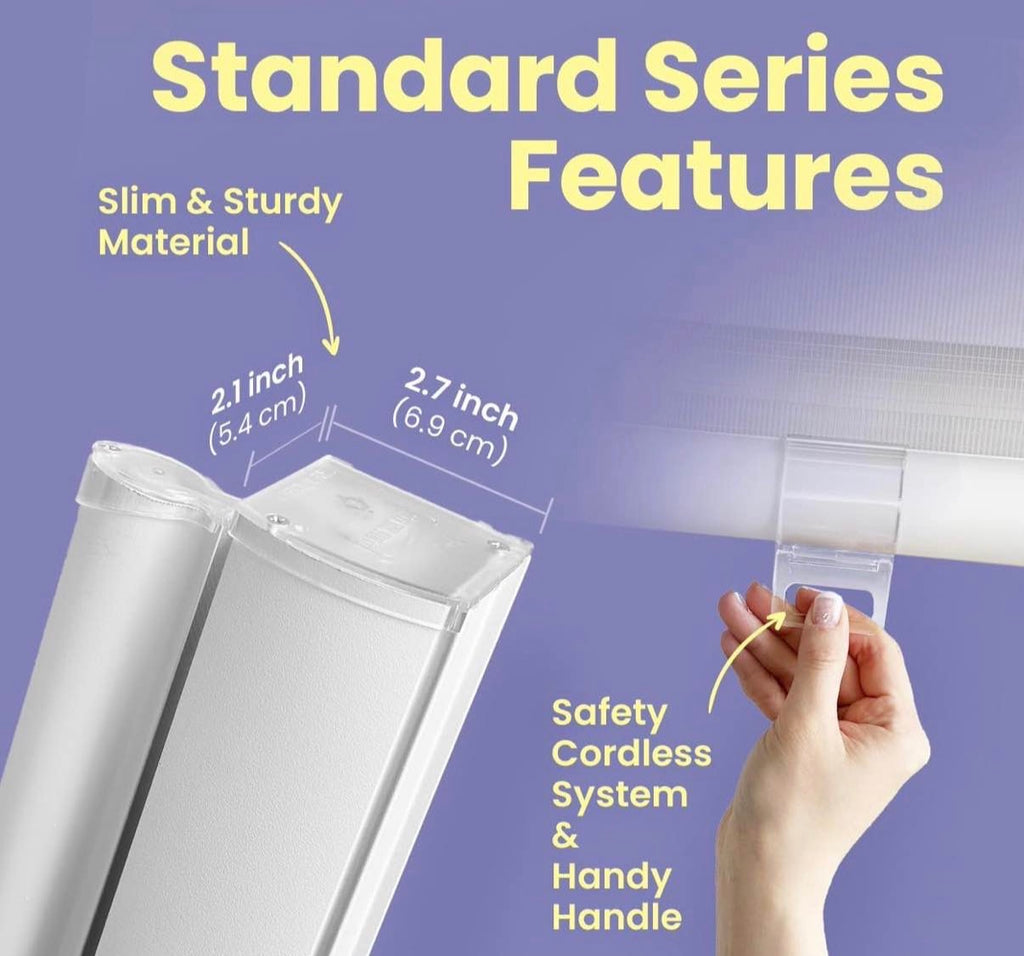 Zebra Roller Shades and Blinds for Window W 33 x H 64 inch