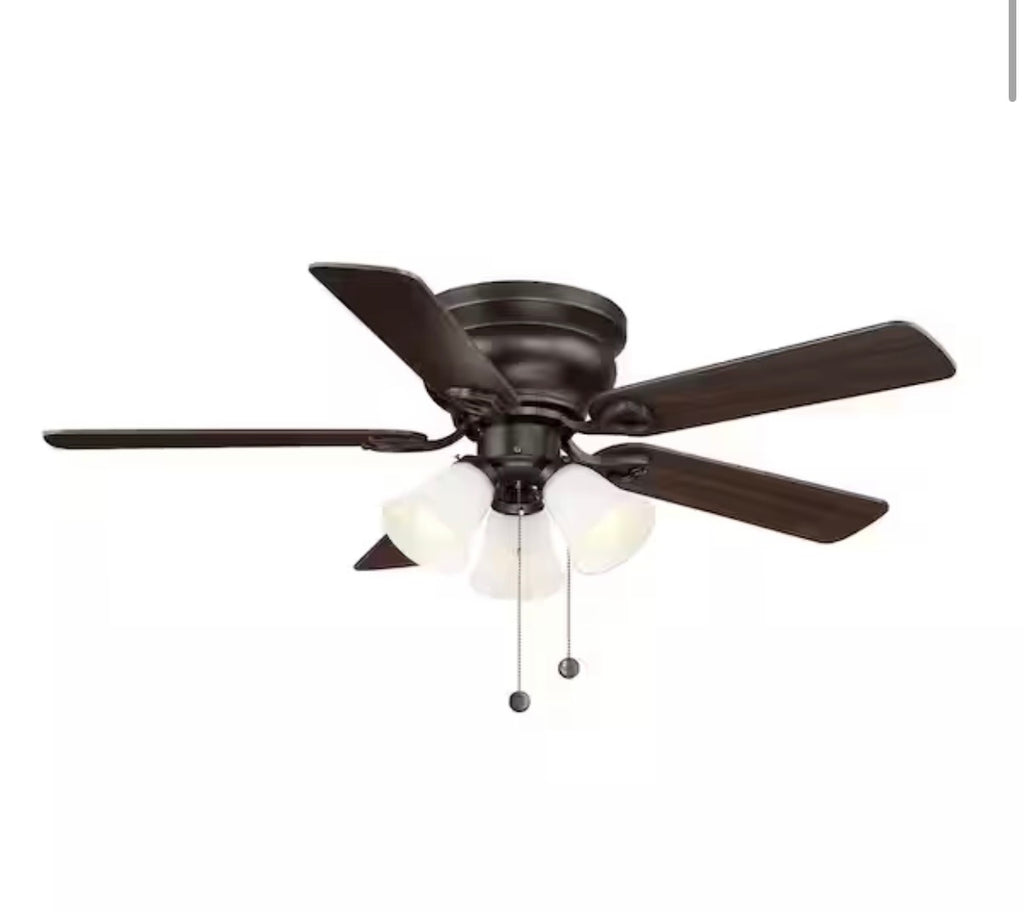 Clarkston II 44 in. LED Indoor Oil Rubbed Bronze Ceiling Fan