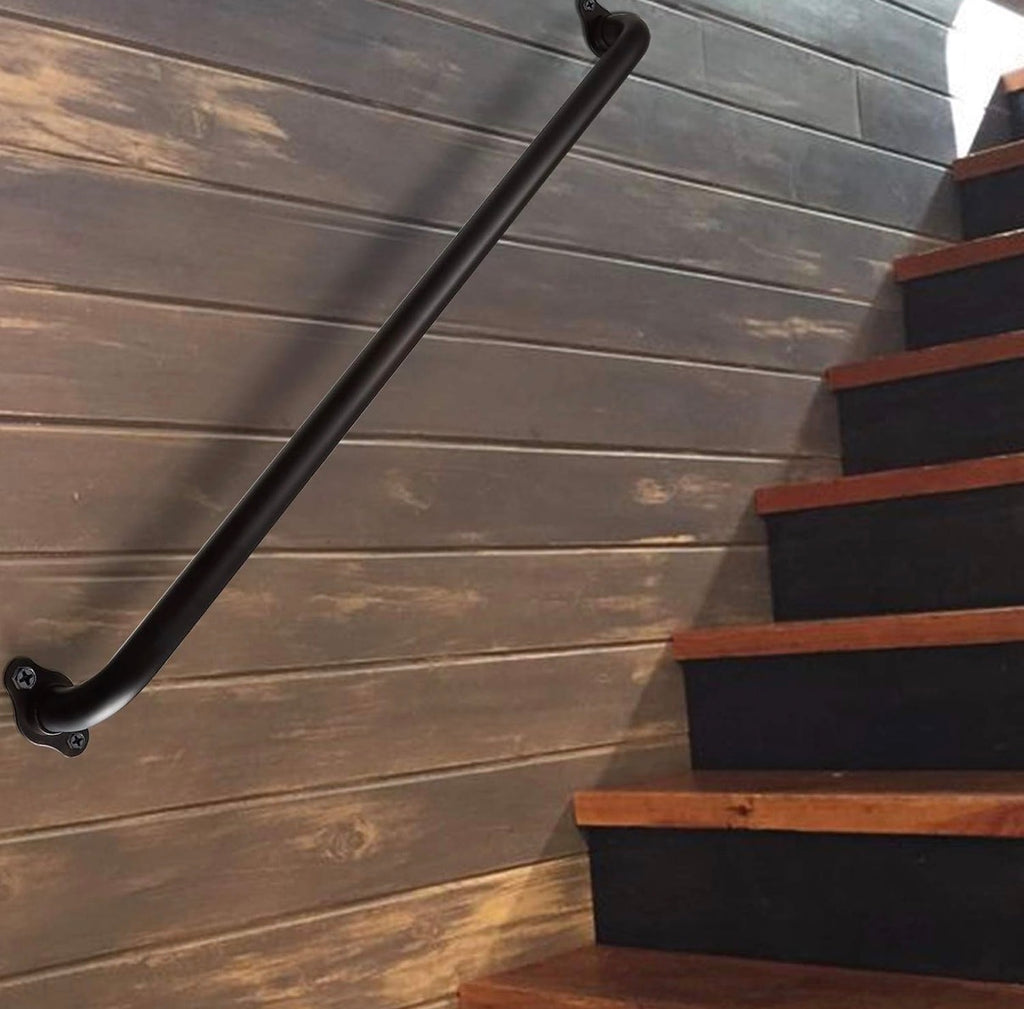 24 Inch Black Metal Stair Railing