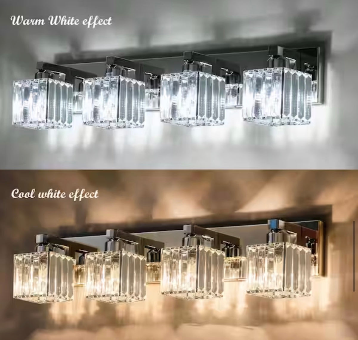 crystal vanity light