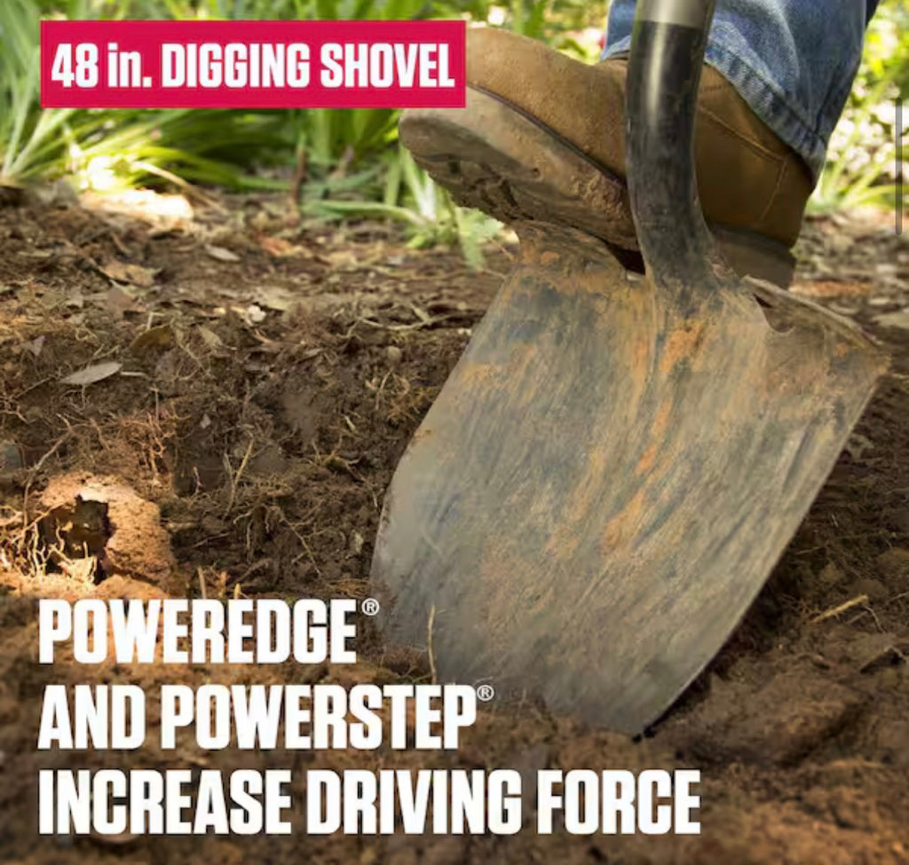 48 in. Fiberglass Handle Super Socket Digging Shovel
