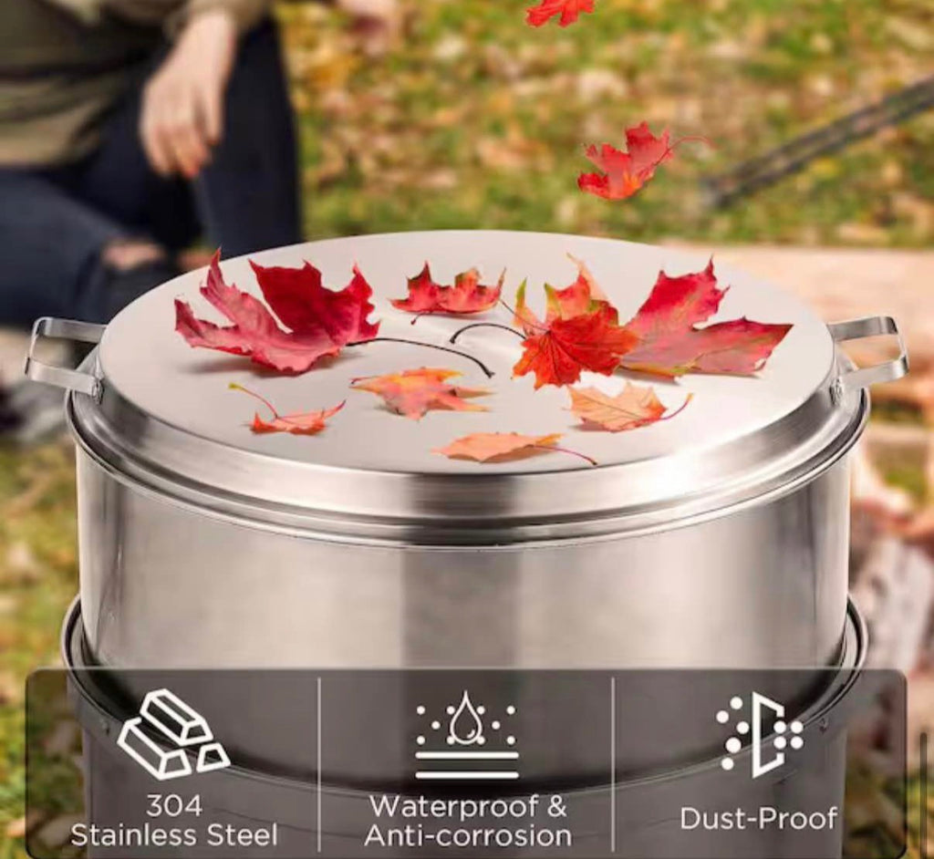 19 in. 304 Stainless Steel Fire Pit Lid