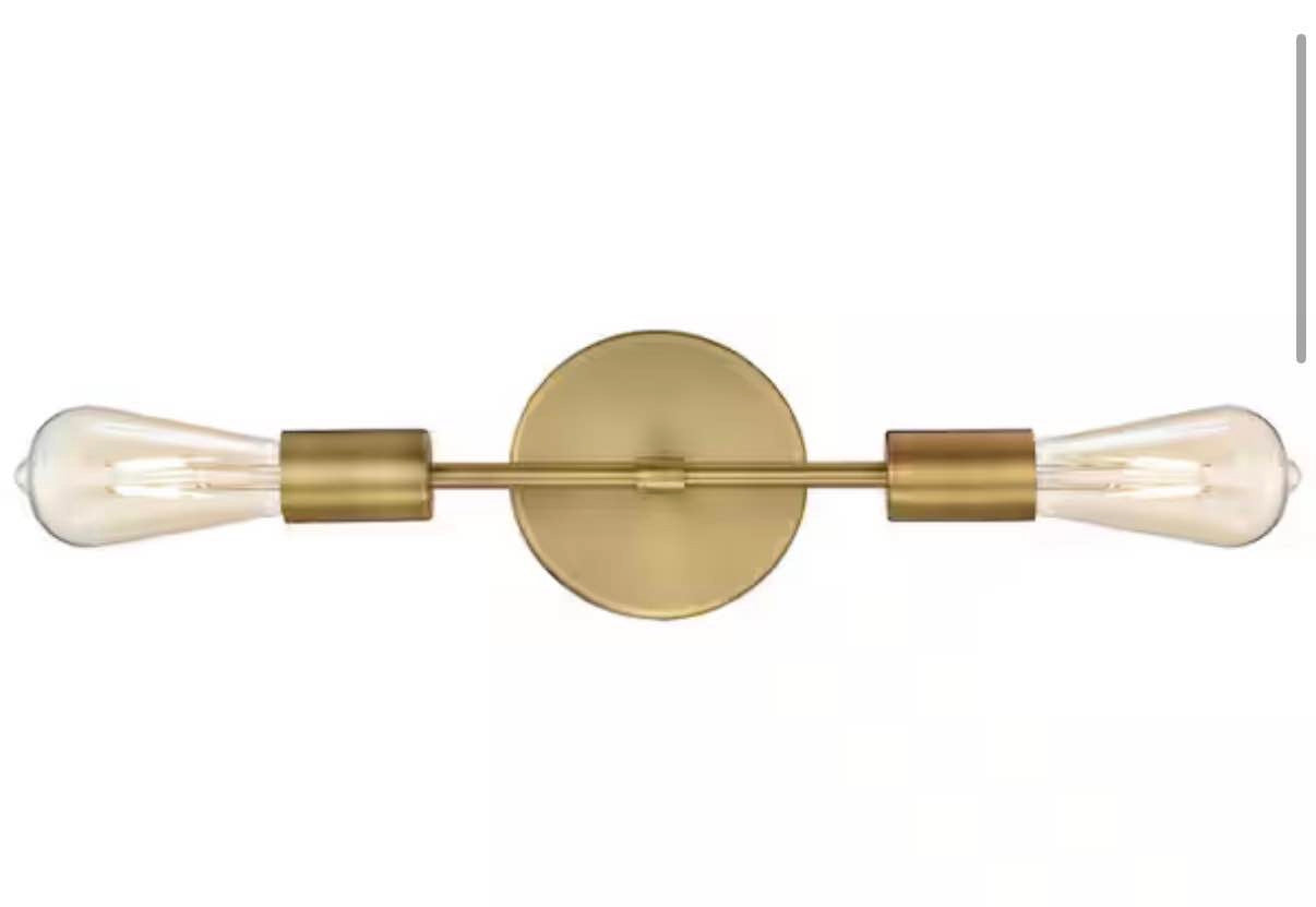 Iconic 5 in. Antique Brushed Brass Sconce
