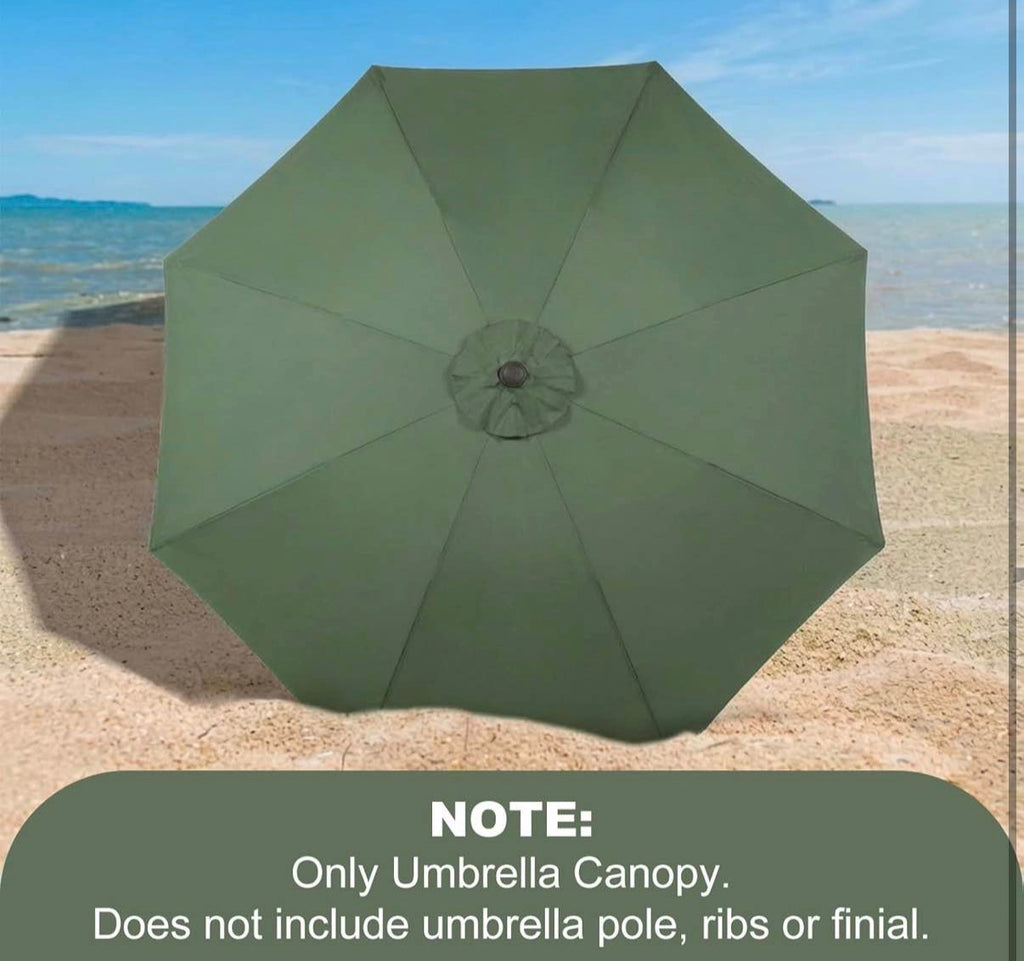 Patio Umbrella Replacement Canopy for 9 ft 8 Ribs