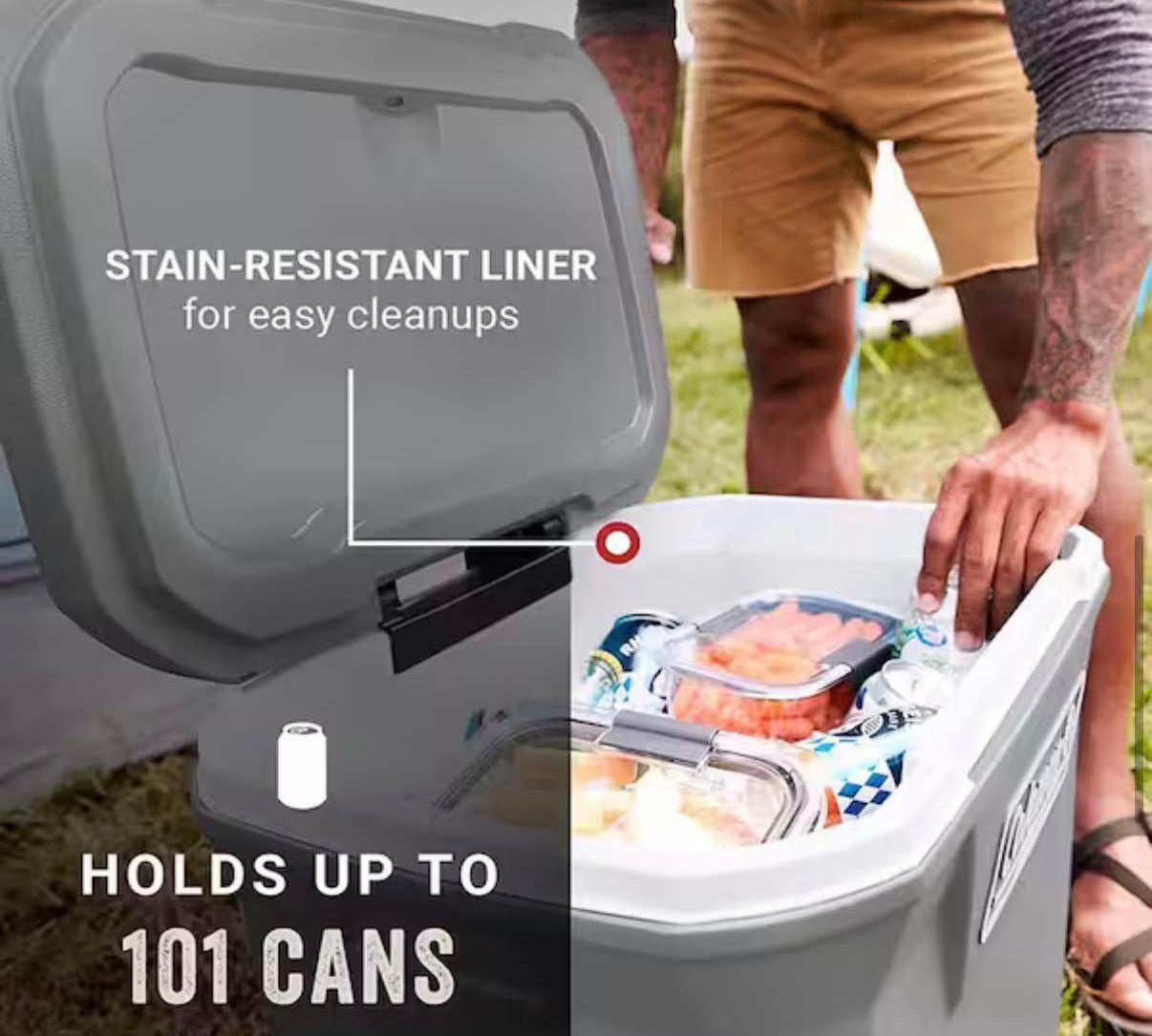 Classic 316 Series 65 qt. Wheeled Hard Cooler, Rock Gray