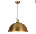 Brushed Gold Single Pendant Light for Kitchen Island
