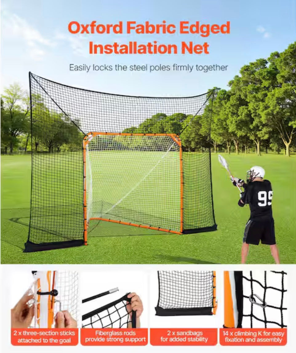 12 x 9 ft. Hockey and Lacrosse Goal Backstop