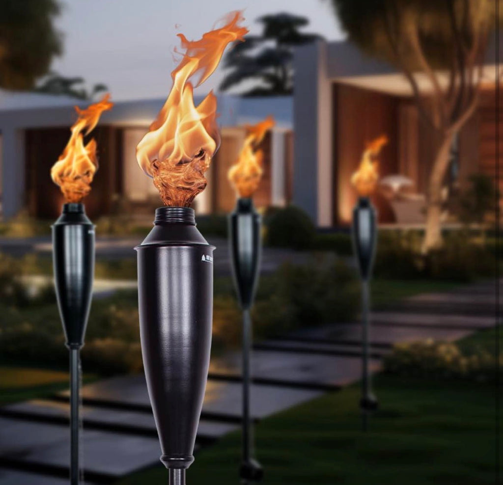 60” Metal Garden Torches Set Of 4