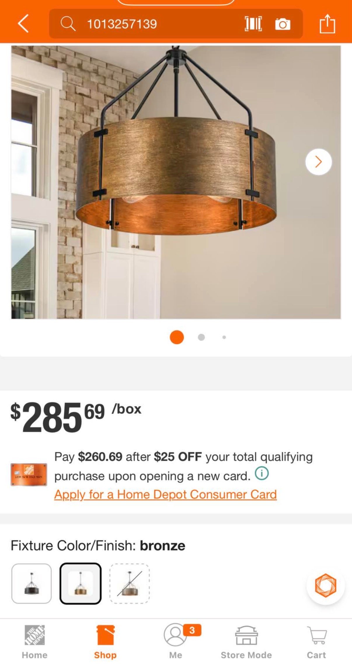 22.05 in. 4-Light Rustic Antique Bronze Drum Pendant Light