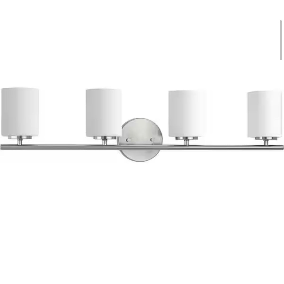 31 in. 4-Light Brushed Nickel Modern Bathroom Vanity Light
